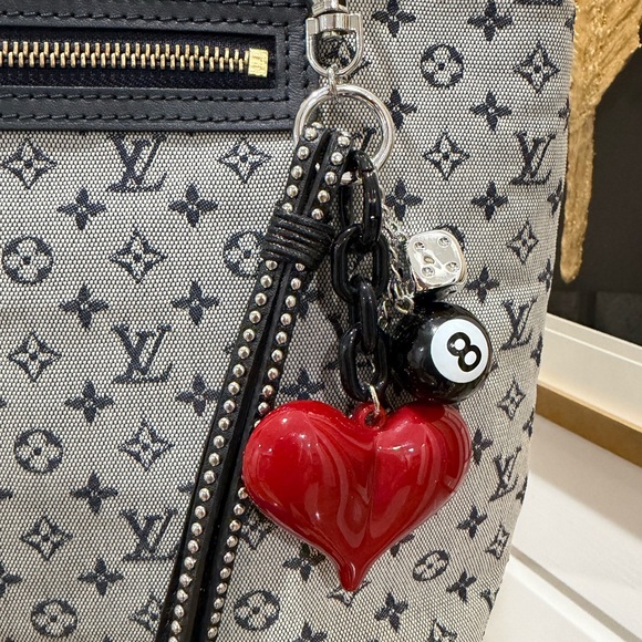 The Unbranded Brand Accessories - Unbranded bag charm - Red and Black